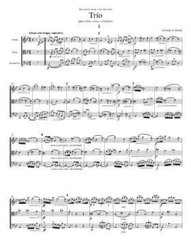 Trío para violín, viola y violoncello