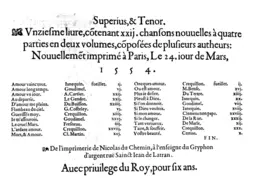 22 Chansons nouvelles, Livre 11