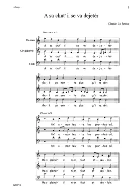 A sa chut' il se va dejetér