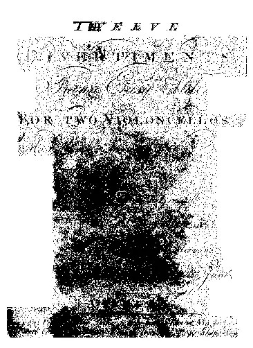 12 Divertiments for 2 Cellos - Page 1