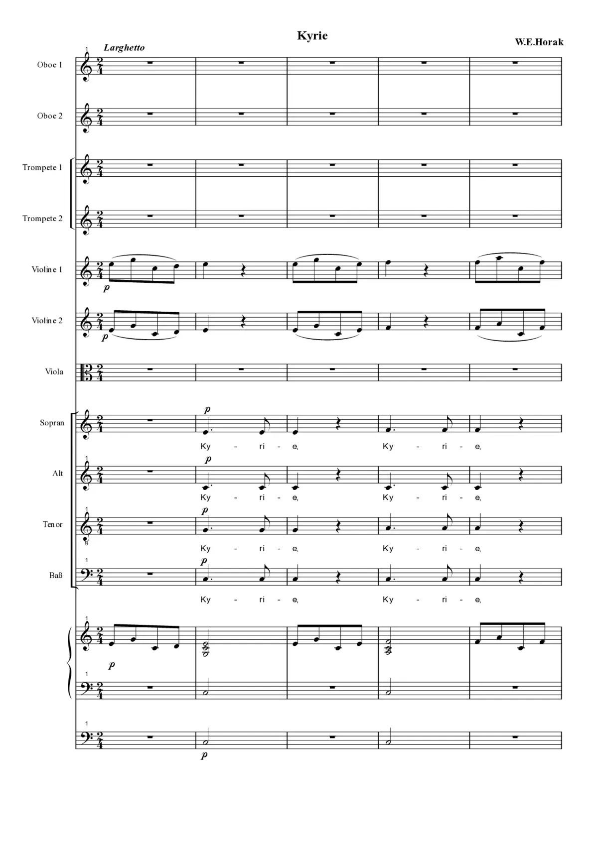 Missa No. 4 in C Major - Page 1