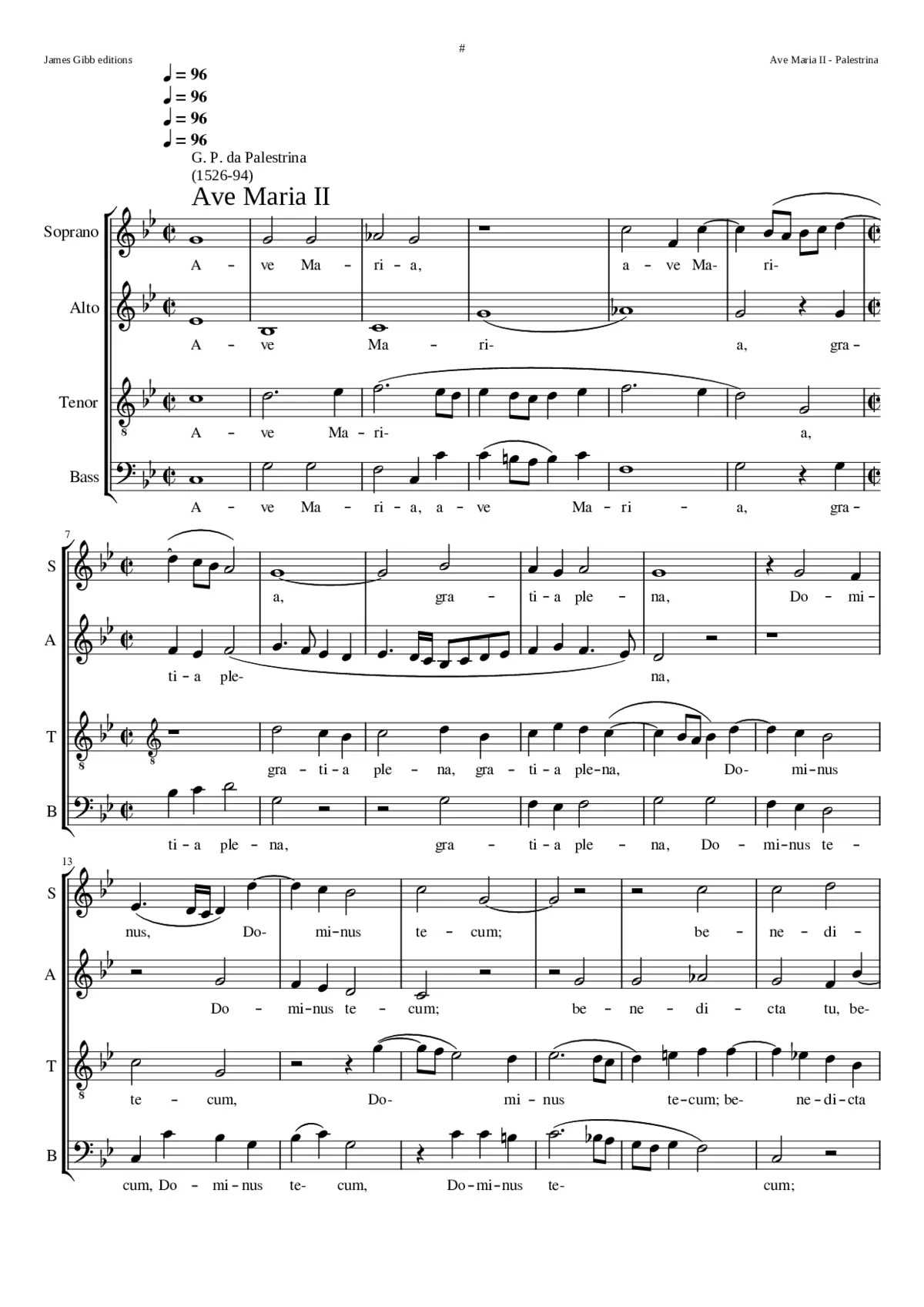 Ave Maria II a4 - Page 1