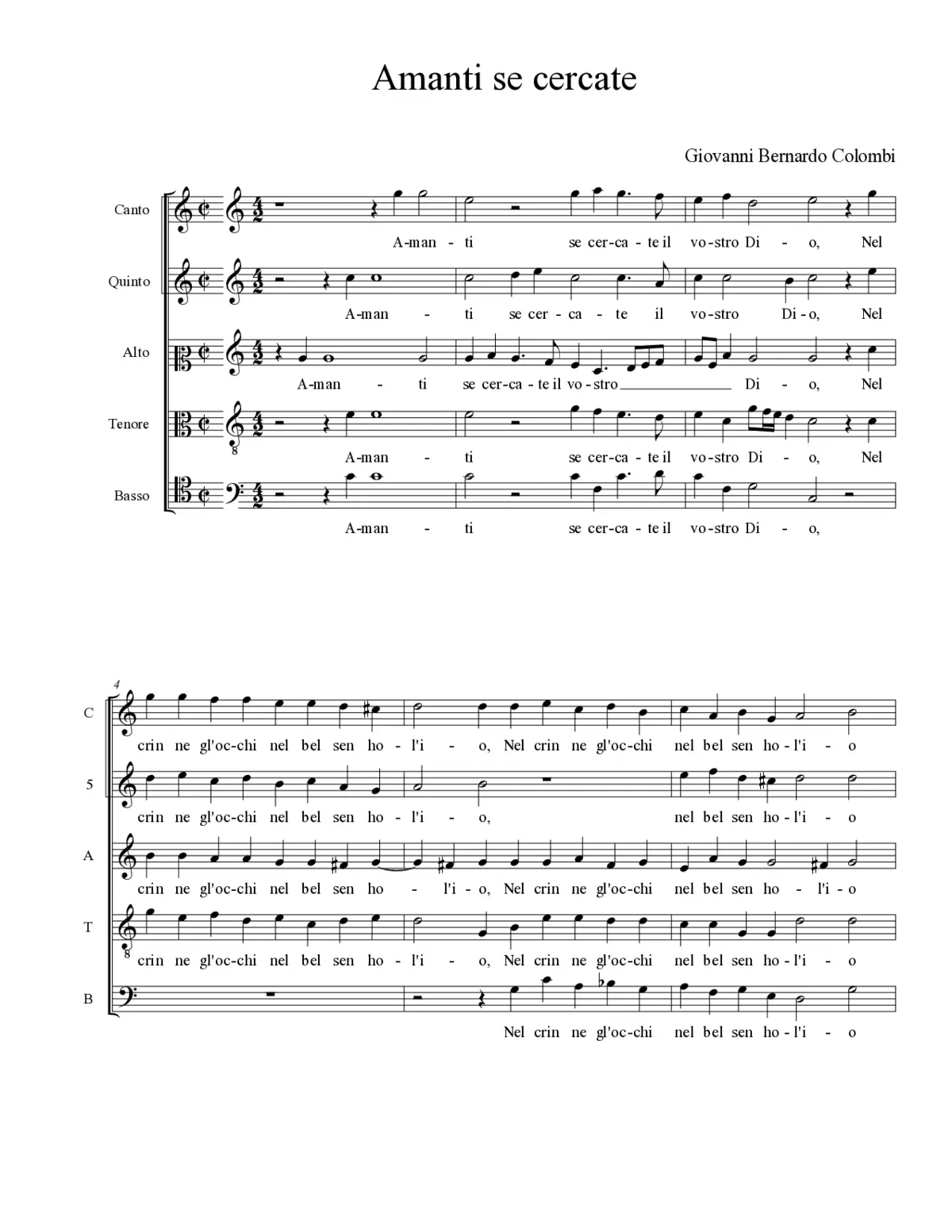 Amanti se cercate - Page 1