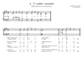 A - 27. neděle v mezidobí