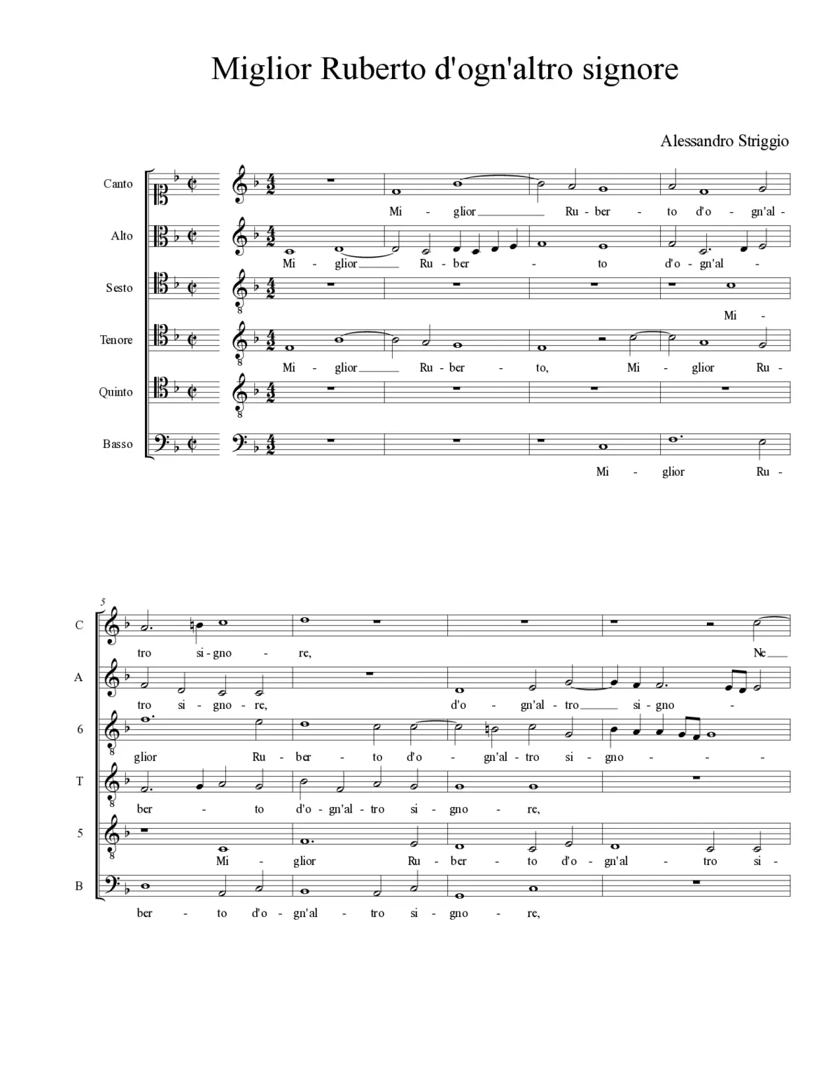 Miglior Ruberto d'ogn'altro signore - Page 1