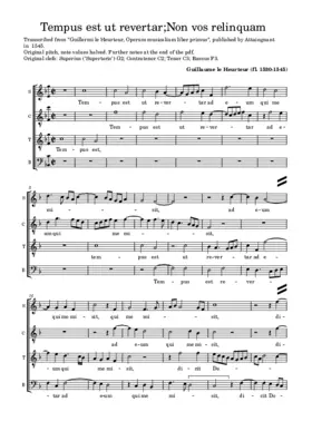 Tempus est ut revertar - Non vos relinquam