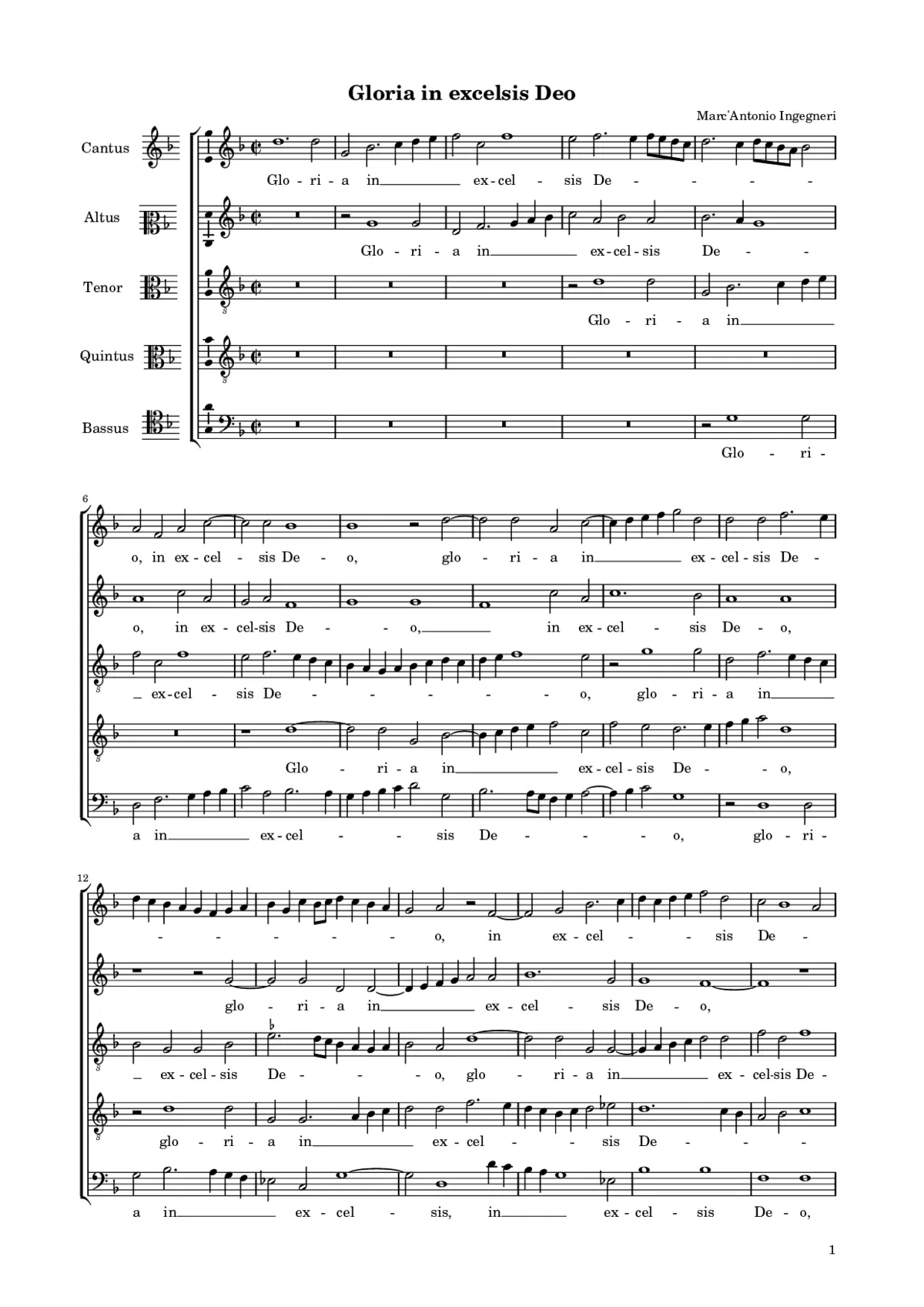 Gloria in excelsis Deo - Page 1