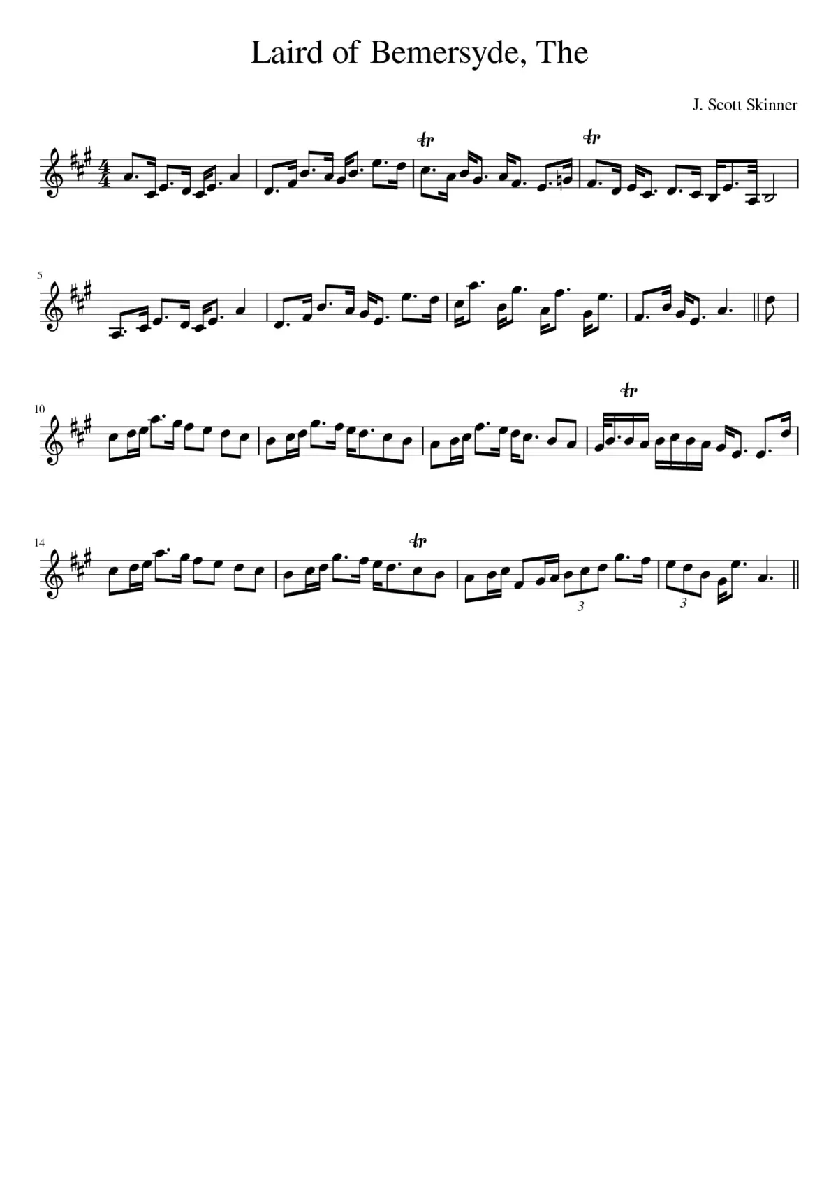 The Laird of Bemersyde - Page 1