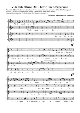 Vidi sub altare Dei - Divinum acceperunt