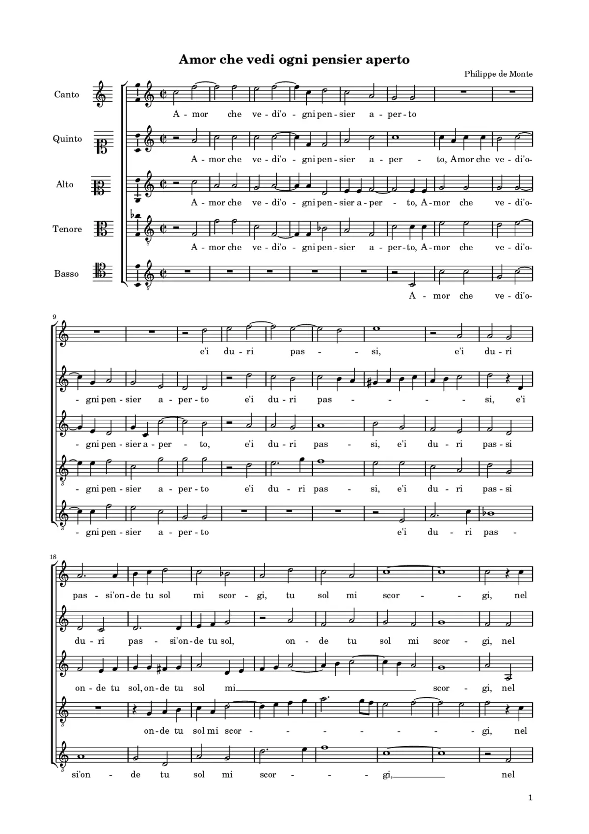 Amor che vedi - Page 1
