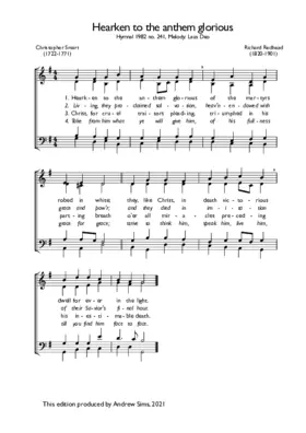 Hearken to the anthem glorious