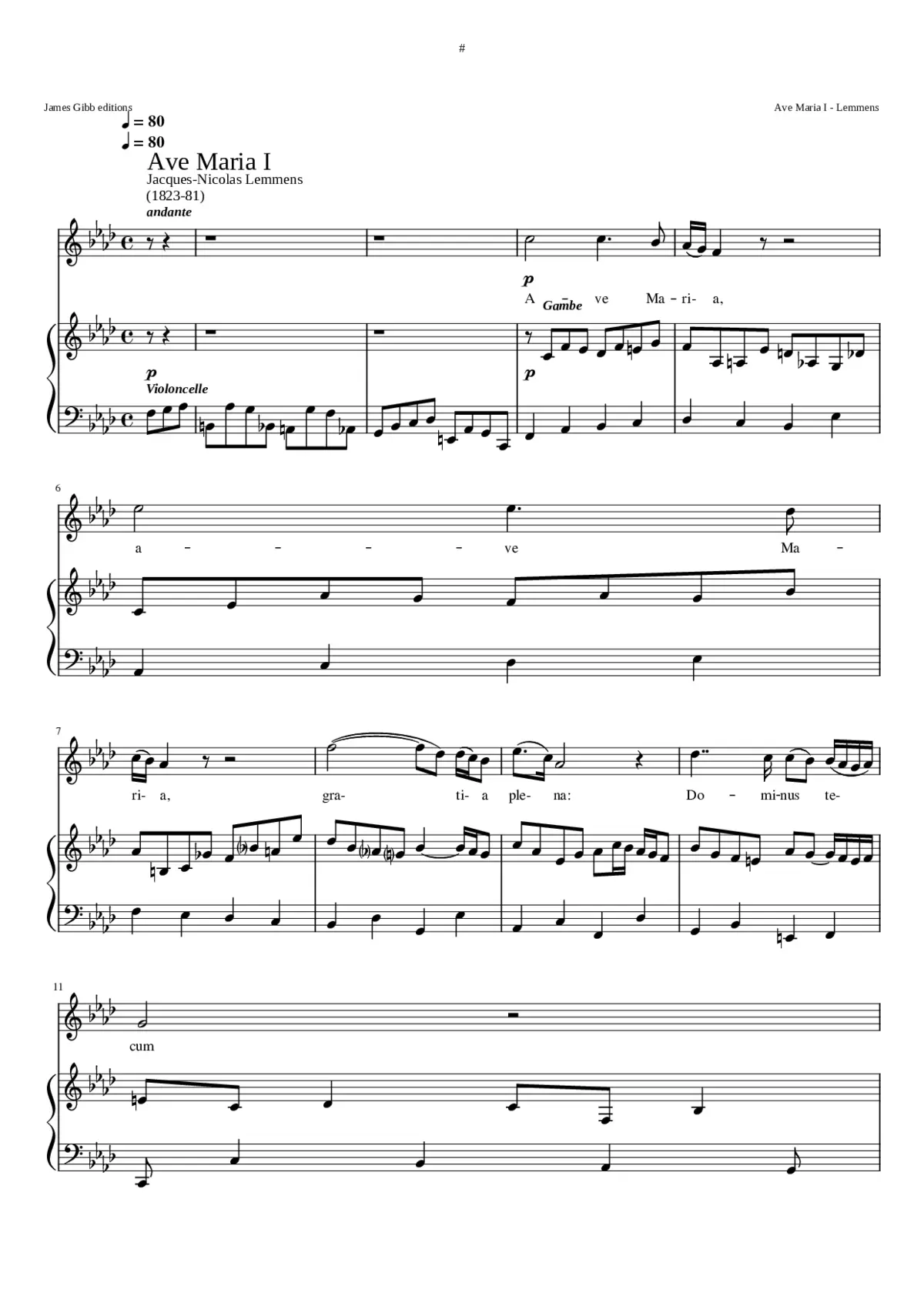 Ave Maria I - Page 1