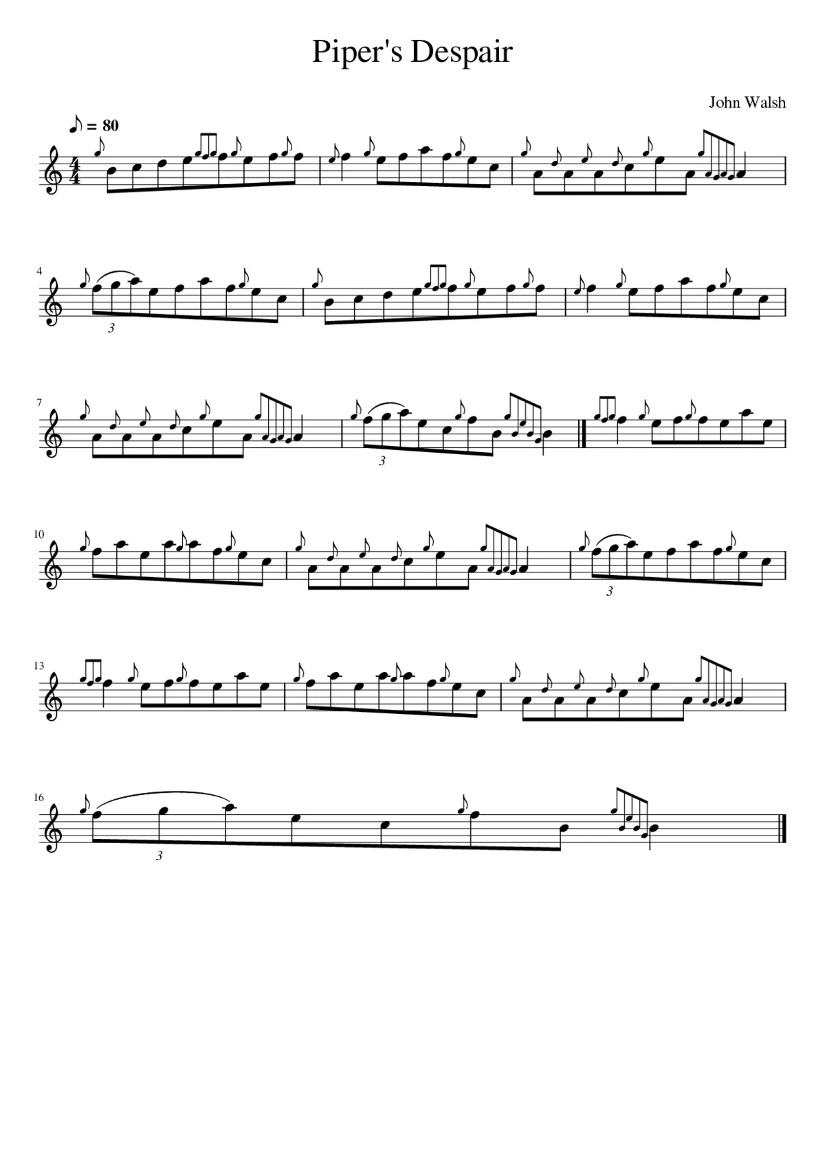 Piper's Despair - Page 1