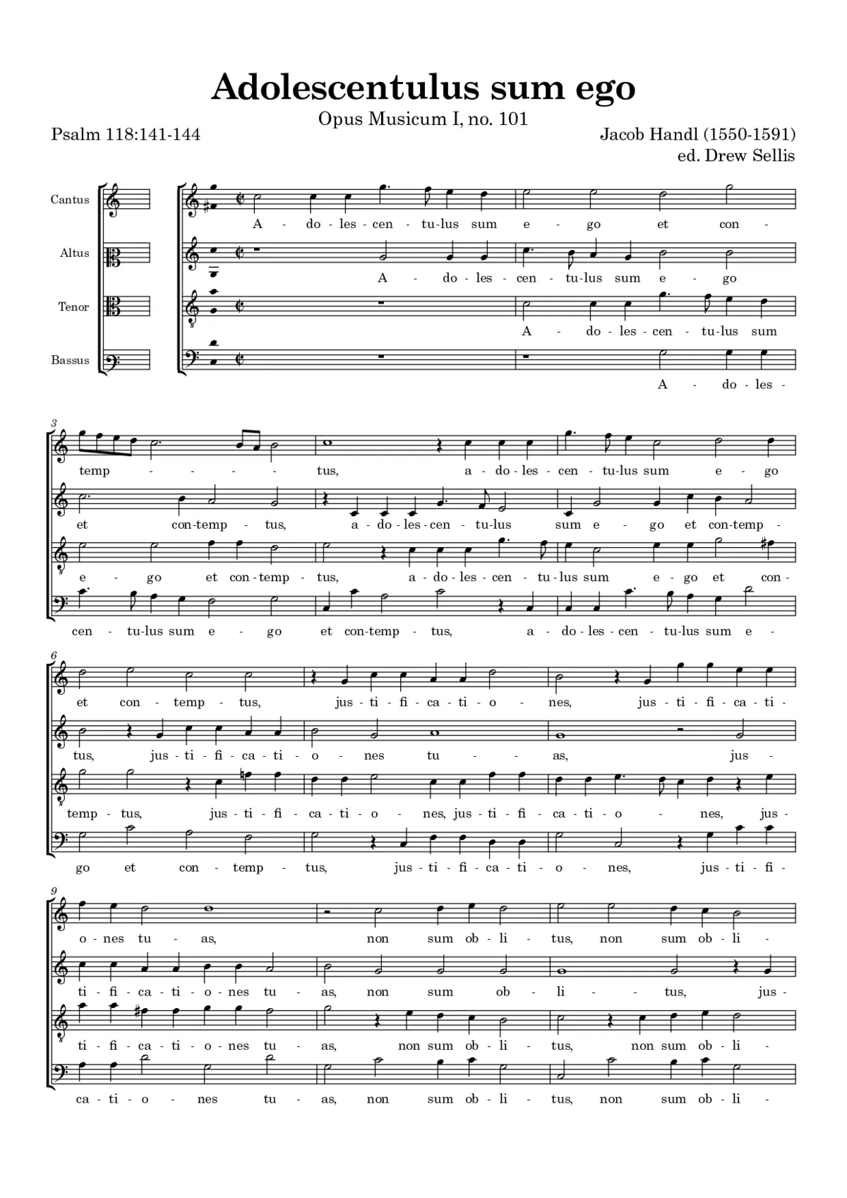 Adolescentulus sum ego - Page 1