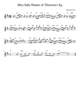 Miss Sally Hunter of Thurston's Jig