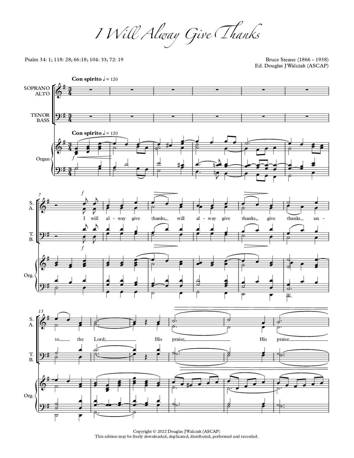 I will alway give thanks - Page 1