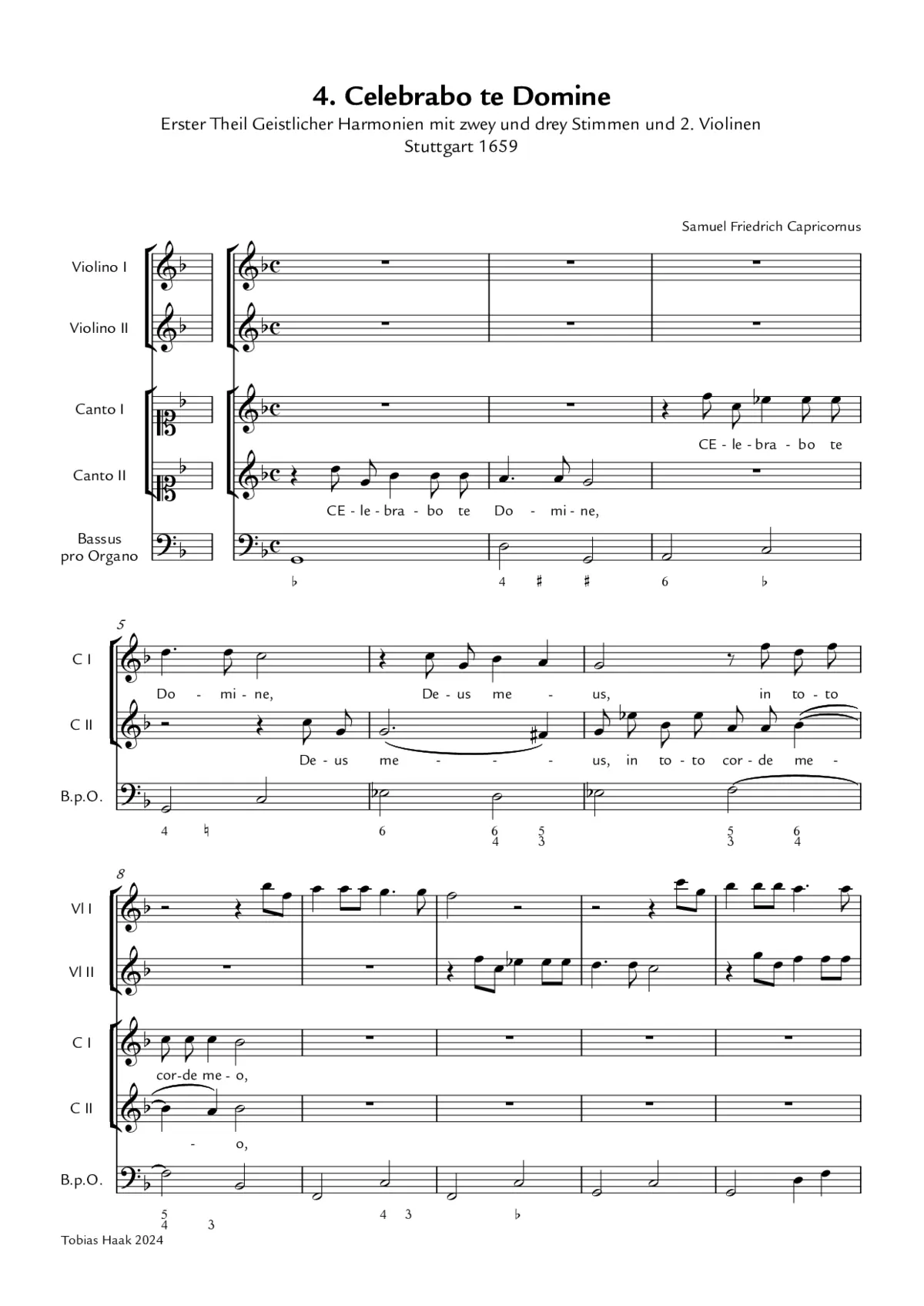 Celebrabo te Domine - Page 1