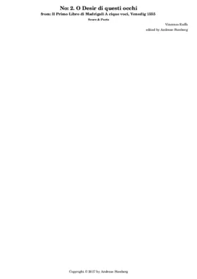 O Desir di questi occhi