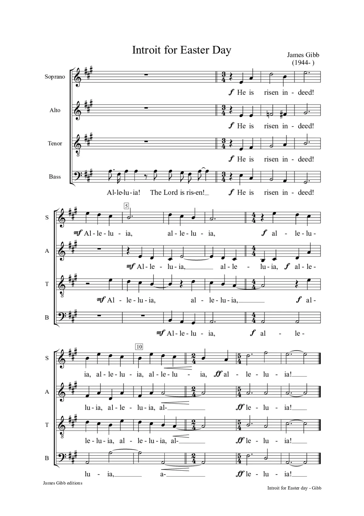 Introit for Easter day - Page 1