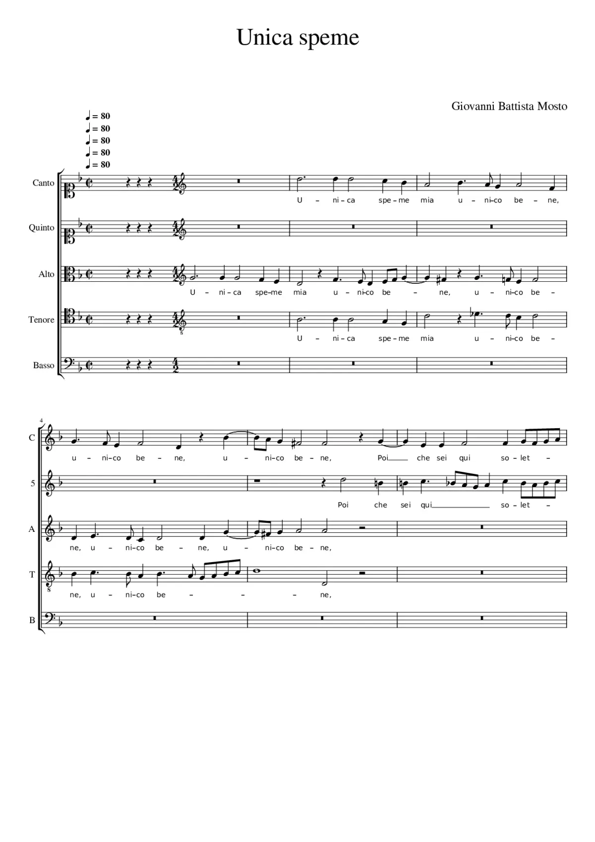 Unica speme - Page 1