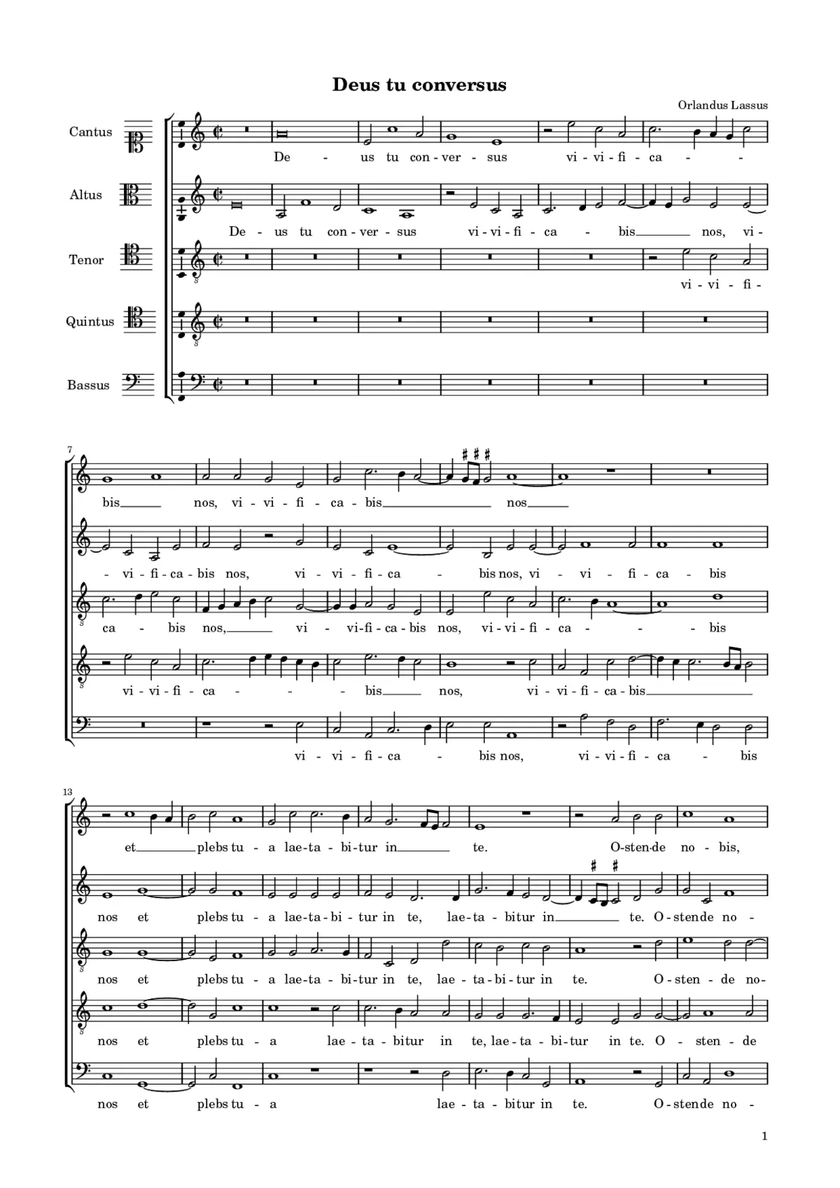 Deus tu conversus - Page 1