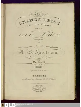 3 Flute Trios with Fugues