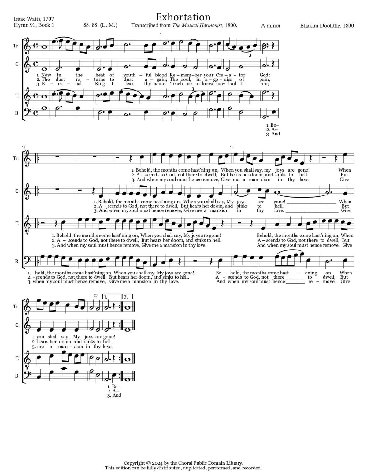 Exhortation - Page 1