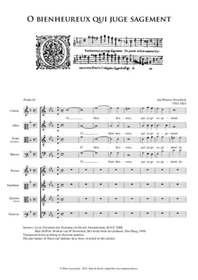 Pseaume 41 - O bien heureux qui juge sagement