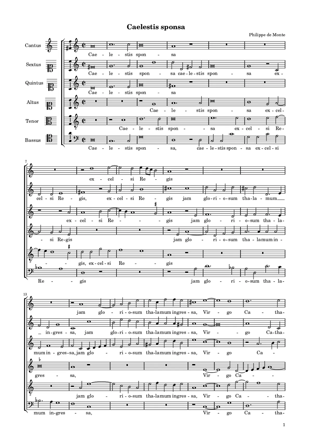 Caelestis sponsa - Page 1