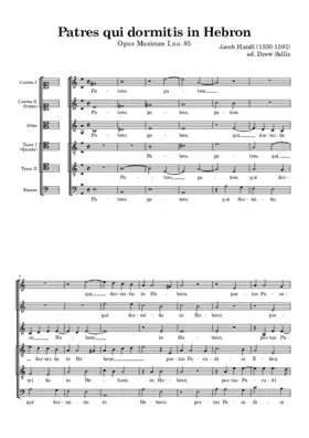 Patres qui dormitis in Hebron