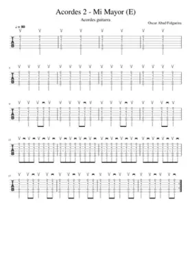 Semana 1 - Acorde Mi mayor (E)