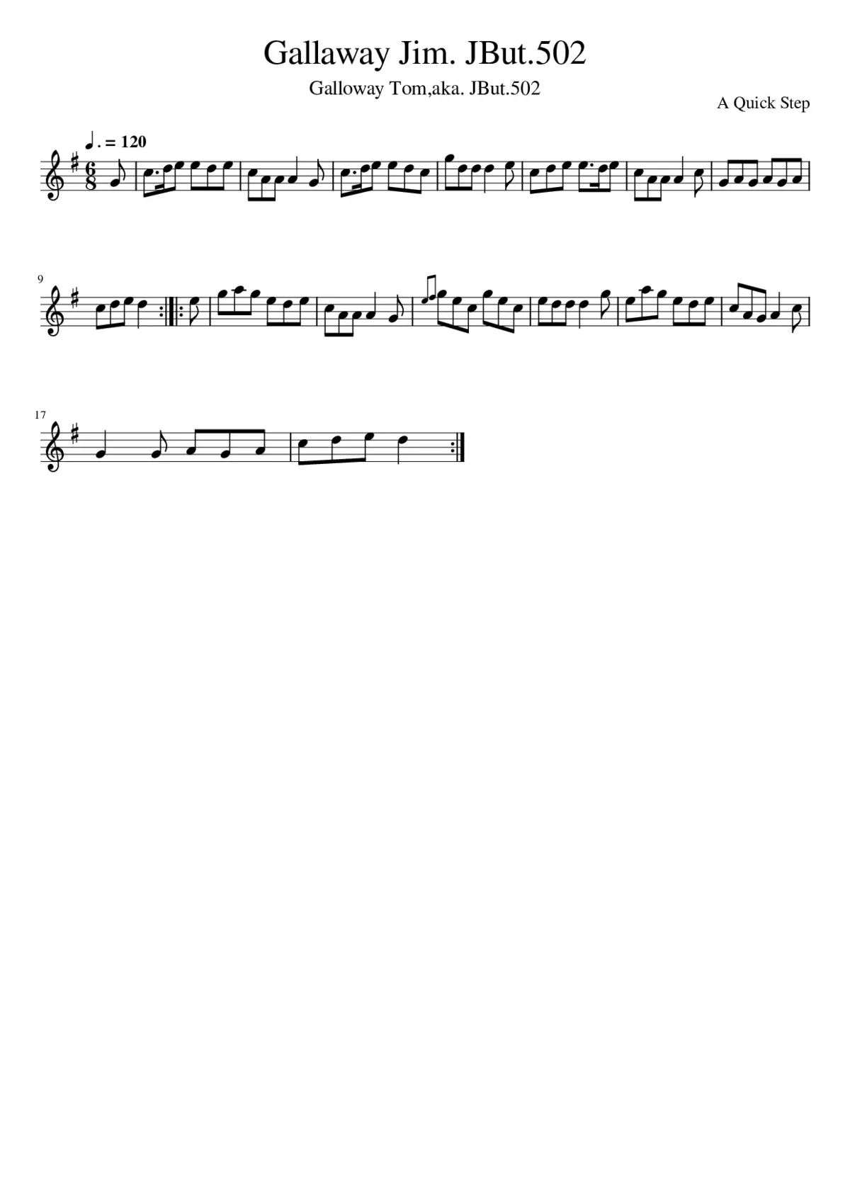 Gallaway Jim. JBut.502 - Page 1