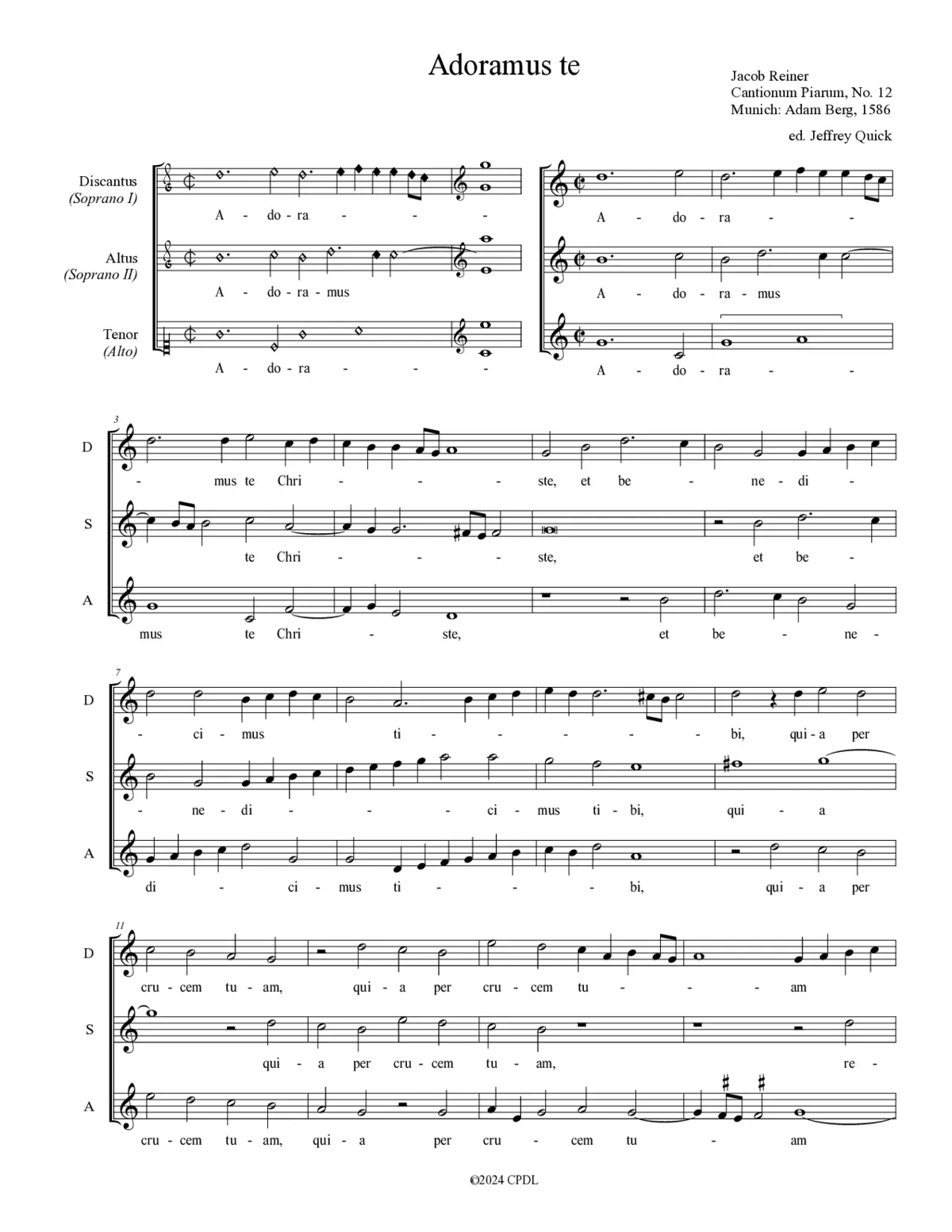 Adoramus te Christe - Page 1