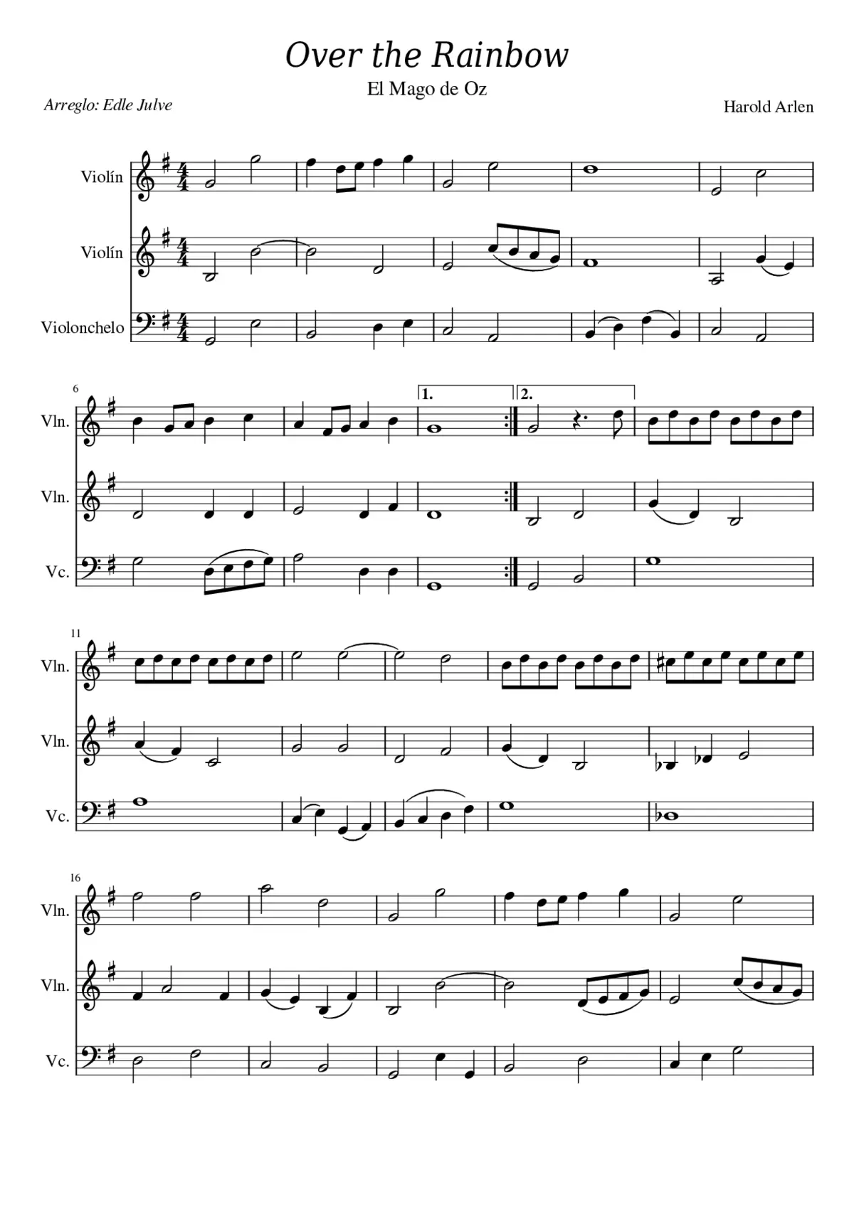 Over the Rainbow - Page 1