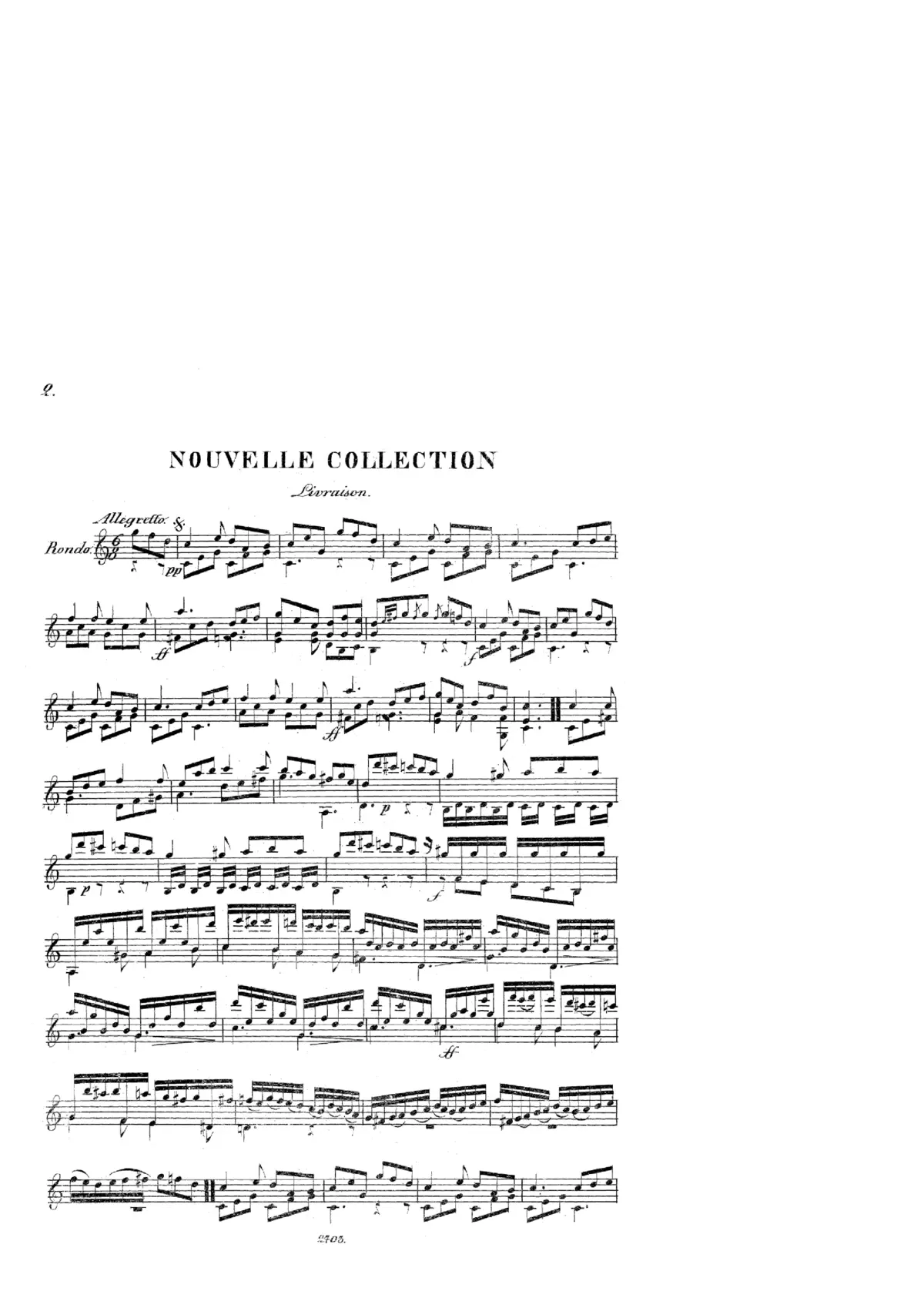 Trois Rondo Pour Guitare Ou Lyre - Page 1