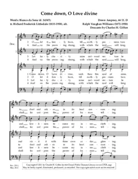 Come down, O Love divine