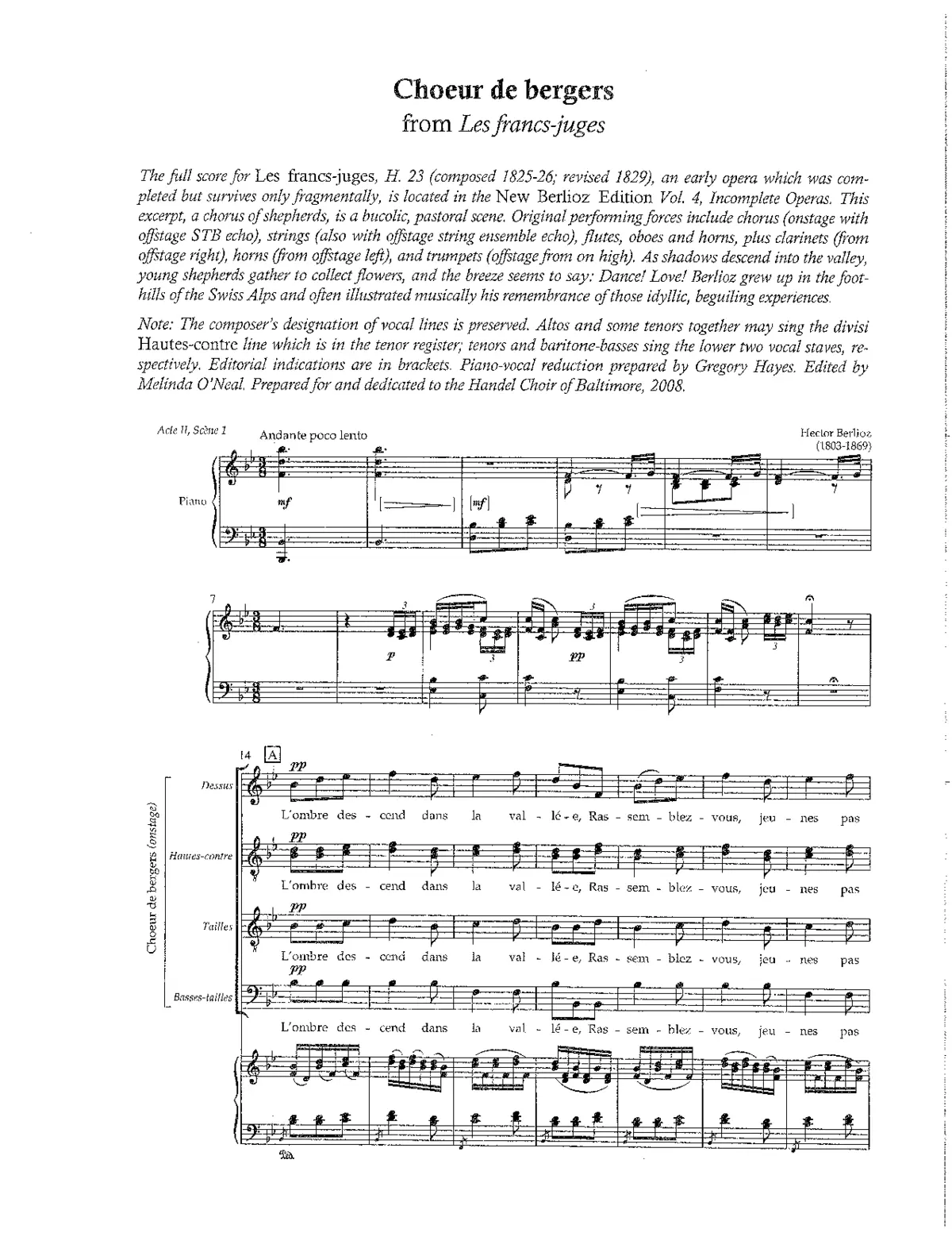 Chœur de bergers - Page 1