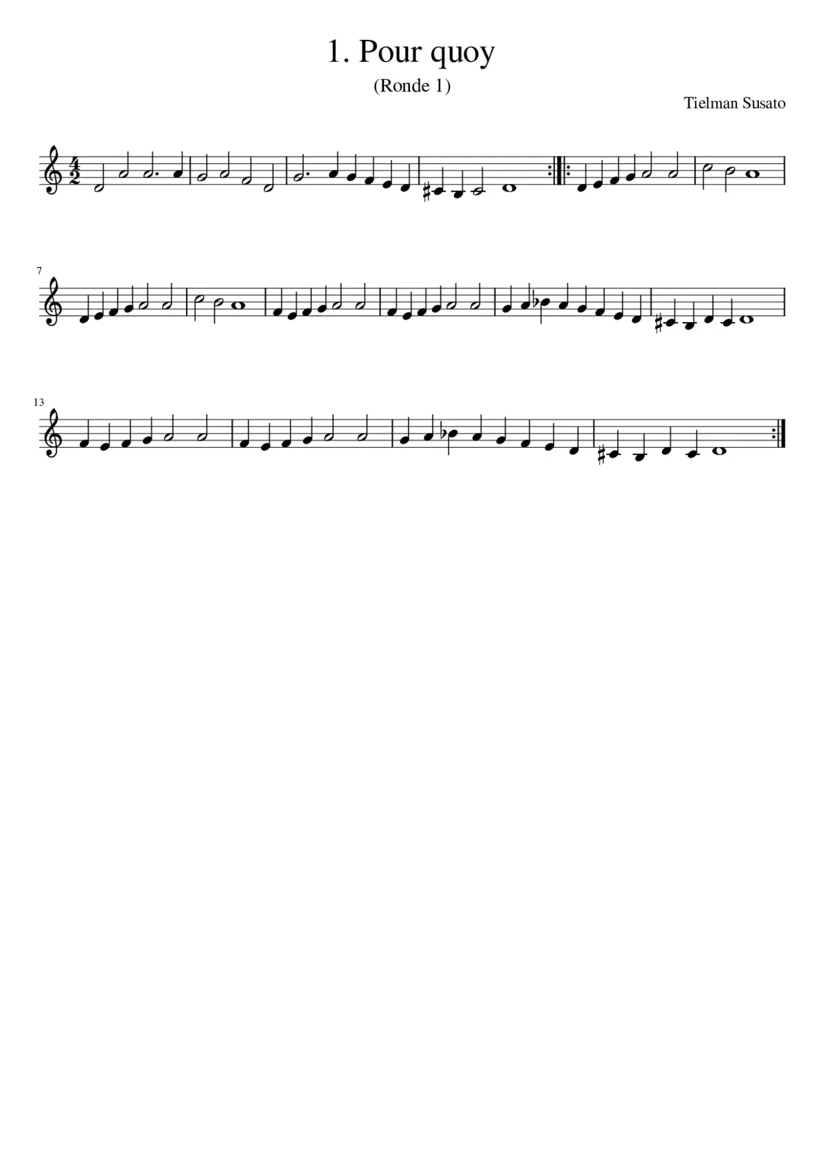 1. Pour quoy - Page 1