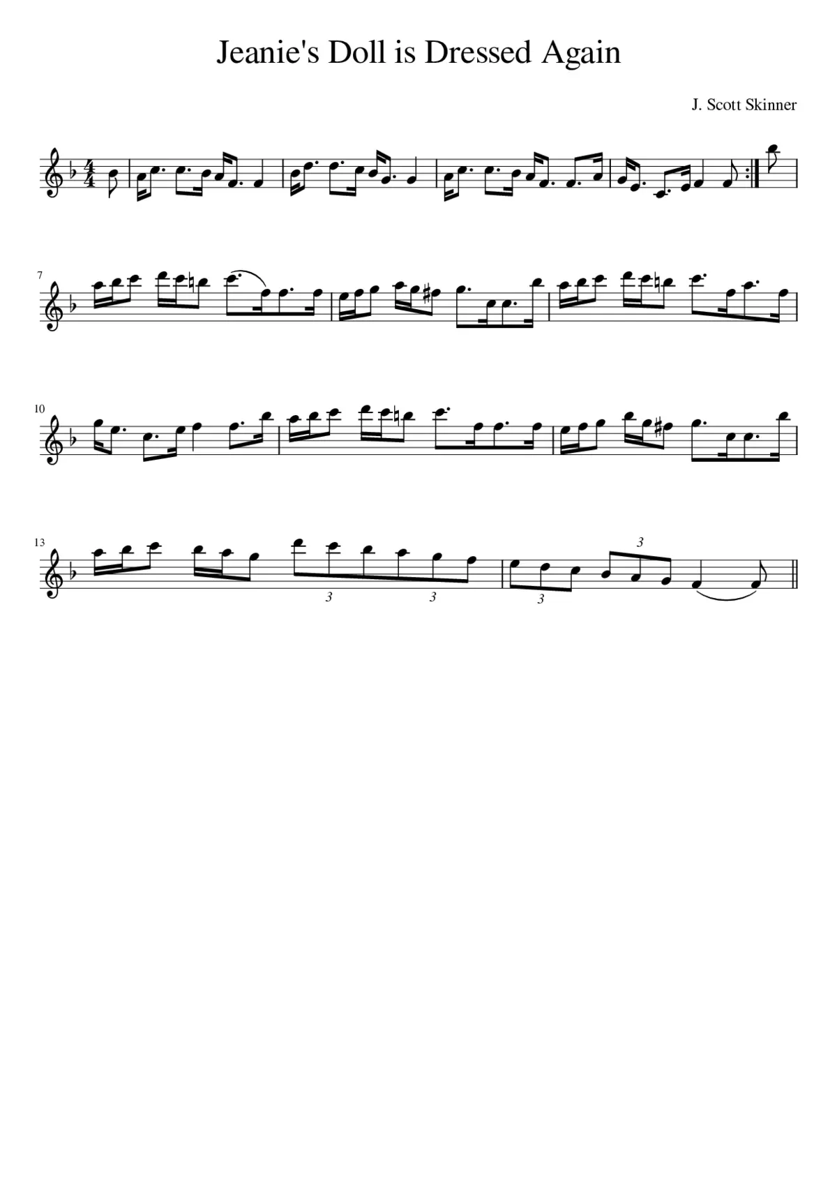 Jeanie's Doll is Dressed Again - Page 1