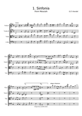 Sinfonia in B-flat major HWV 347