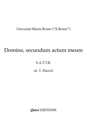 Domine, secundum actum meum