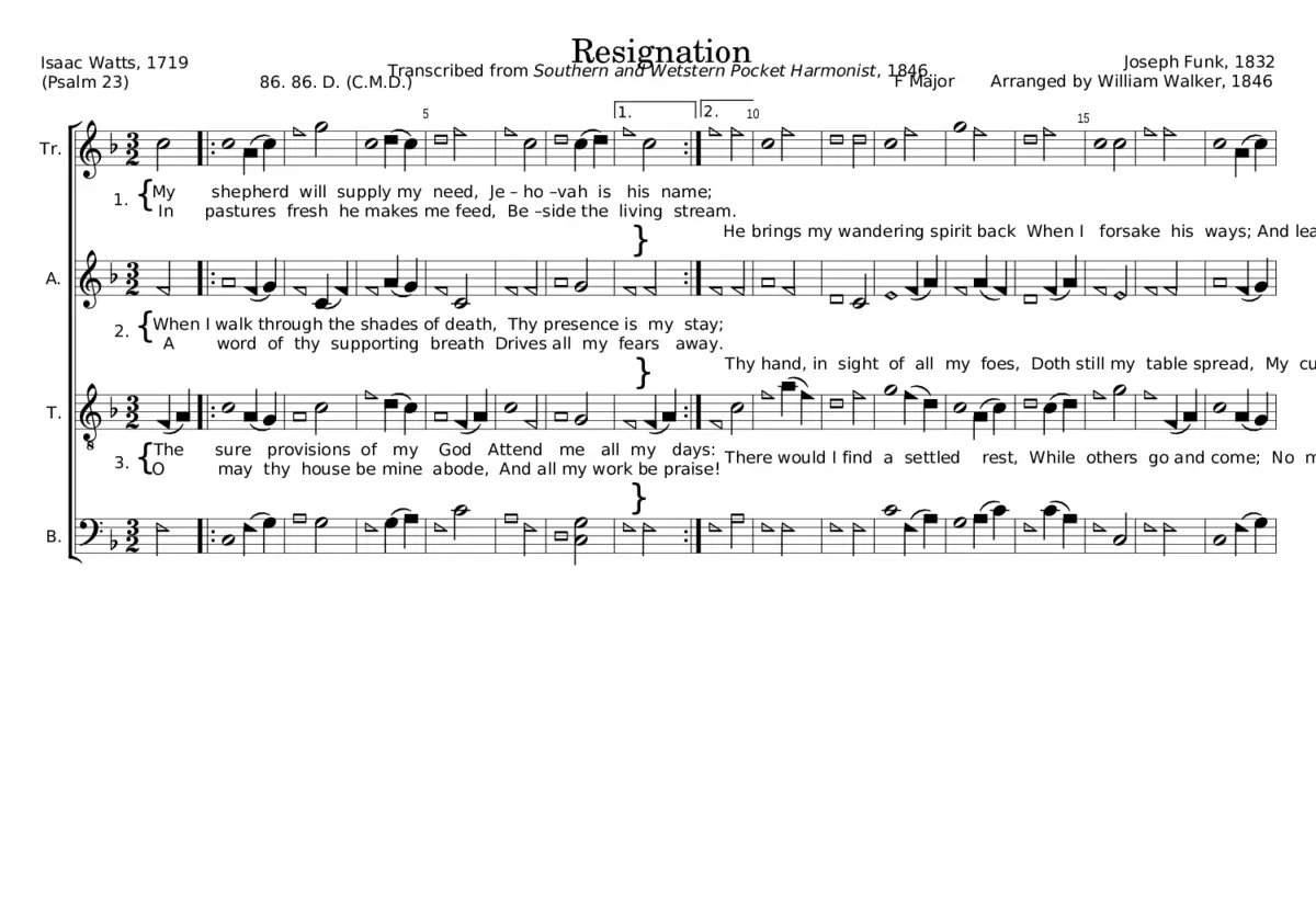 Resignation - Joseph Funk - Page 1