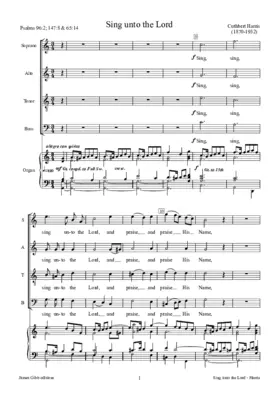 Sing unto the Lord