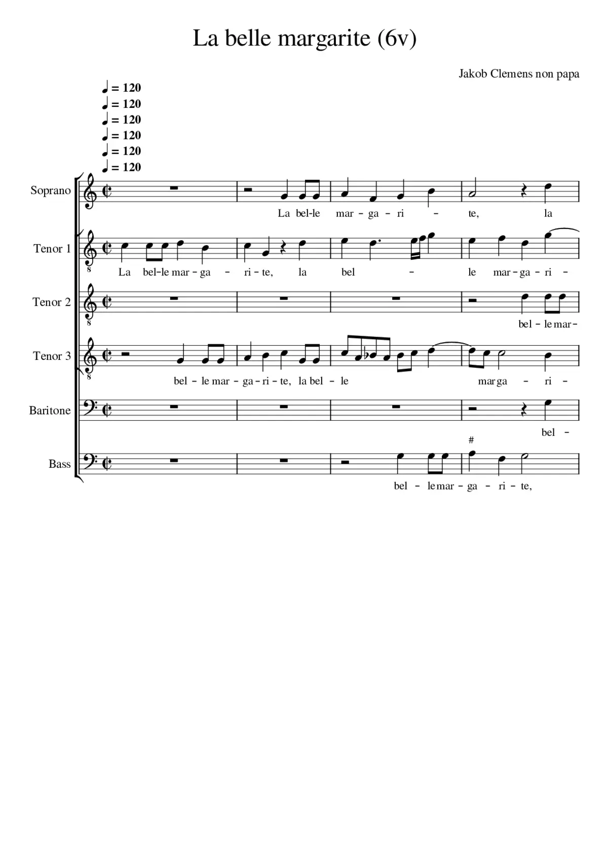 La belle margarite a 6 - Page 1