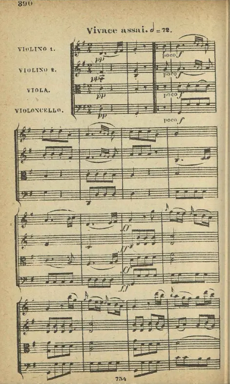String Quartet in G major - Page 1