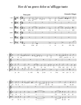 Hor ch’un grave dolor m’affligge tanto