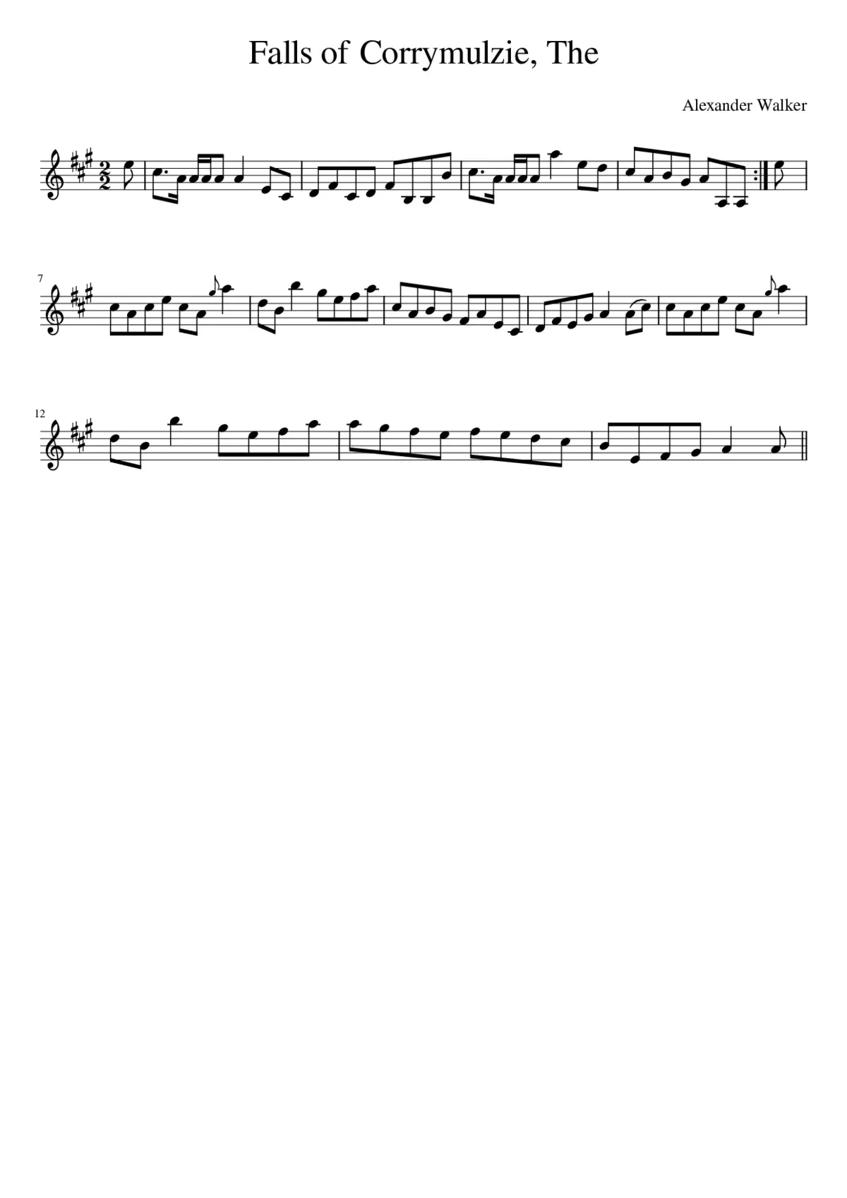 The Falls of Corrymulzie - Page 1