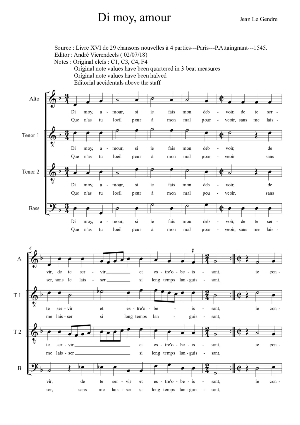 Di moy amour - Page 1