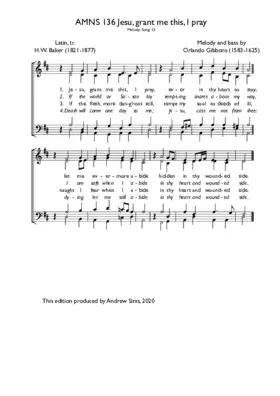 Jesu, grant me this I pray