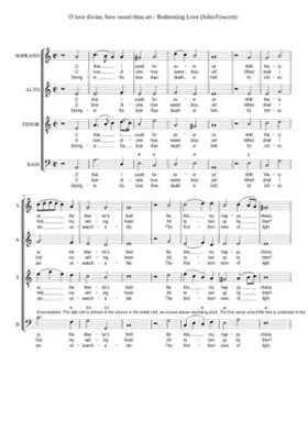 O love divine how sweet thou art